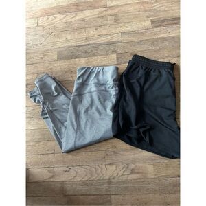 Bundle of yoga athletic shorts and capris size medium